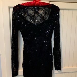 VICTORIA’S SECRET SEQUIN BLACK DRESS NEW